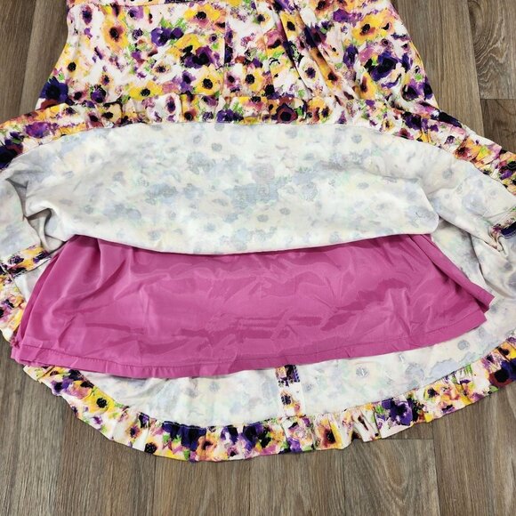 Lord & Taylor Women's 14 Floral Print Sleeveless Knee Length Fit & Flare Dress - Picture 6 of 11